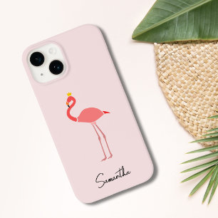 Moderne Minimalistische Rosa Flamingo Case-Mate iPhone 14 Hülle