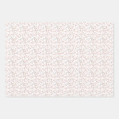 Moderne Minimalistische Rosa & Grau Weihnachtsfarb Geschenkpapier Set (Vorderseite 3)