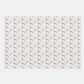 Moderne Minimalistische Rosa & Grau Weihnachtsfarb Geschenkpapier Set (Vorderseite 2)