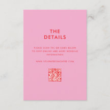 Moderne Minimalistische Rosa-Hochzeit