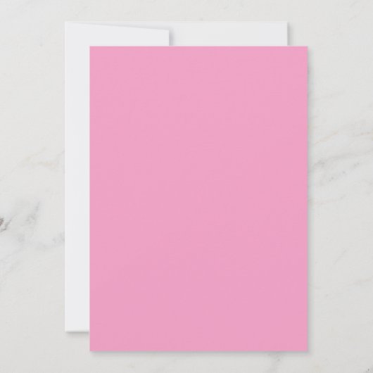Moderne Minimalistische Rosa Orange Hochzeit Save The Date (Rückseite)