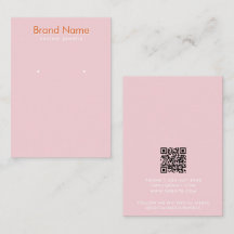 Moderne minimalistische rosa-orange Schmuckanzeige