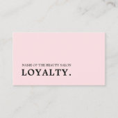 Moderne minimalistische Rose Schönheit Treuekarte (Vorderseite)