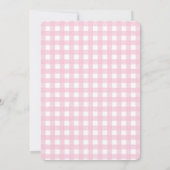 Moderne Minimalistische Rote Coquette Bow & Stripe Mitteilungskarte (Rückseite)