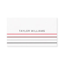 Moderne Minimalistische rote Linien Beruflich