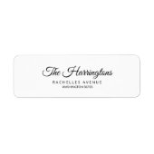 Moderne, minimalistische Rücksendeadresse (Vorne)