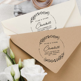 Moderne Minimalistische Rücksendeadresse für Schre Gummistempel