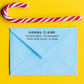 Moderne Minimalistische Rücksendeadresse Gummi Bri Permastempel