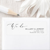 Moderne Minimalistische Rücksendeadresse machen wi (Insitu)