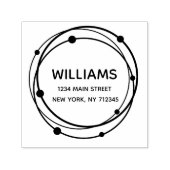 Moderne minimalistische Rücksendeadresse Permastempel (Design)