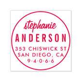 Moderne, Minimalistische Rücksendeadresse Permastempel (Design)