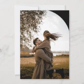 Moderne Minimalistische Rustikale Foto Arch Weddin Einladung (Rückseite)