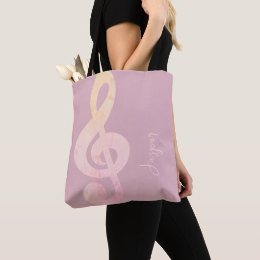 Moderne Minimalistische Rustikale Rosa Grunge Kuns Tasche (Von Nahem)