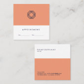 Moderne Minimalistische saubere Quadratische Visitenkarte (Vorne/Hinten)