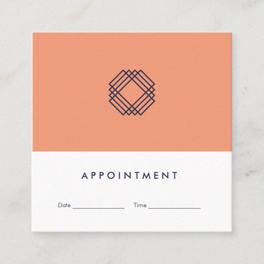 Moderne Minimalistische saubere Quadratische Visitenkarte (Vorderseite)