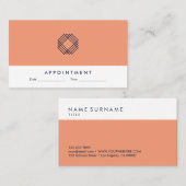 Moderne Minimalistische saubere Visitenkarte (Vorne/Hinten)