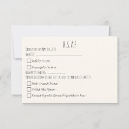 Moderne Minimalistische Save the Date einfache Hoc RSVP Karte