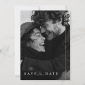 Moderne Minimalistische Save the Date Einladung (Vorderseite)