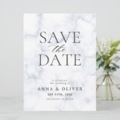 Moderne Minimalistische Save the Date-Karte Date (Stehend Vorderseite)