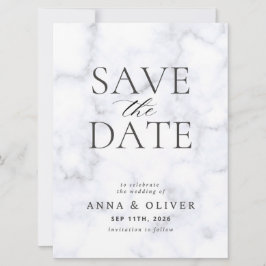 Moderne Minimalistische Save the Date-Karte Date