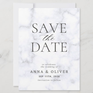 Moderne Minimalistische Save the Date-Karte Date