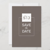 Moderne Minimalistische Save the Date-Karte Einladung (Vorderseite)