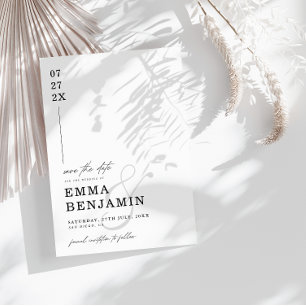 Moderne & Minimalistische Save-the-Date-Karte Einladung