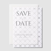 Moderne Minimalistische Save the Date-Karte Pergament Einladungen (Versetzt (Einladung))