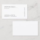 Moderne Minimalistische Schablonen-berufliches Visitenkarte (Vorne/Hinten)