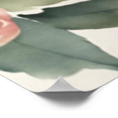 Moderne Minimalistische Schlichte Blumen Poster (Ecke)