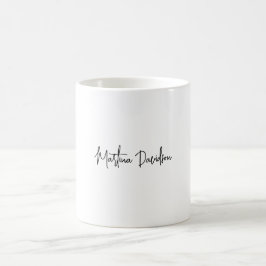 Moderne Minimalistische Schlichte Kreativkalligrap Kaffeetasse