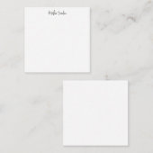Moderne Minimalistische Schlichte Kreativkalligrap Mitteilungskarte (Vorne/Hinten)