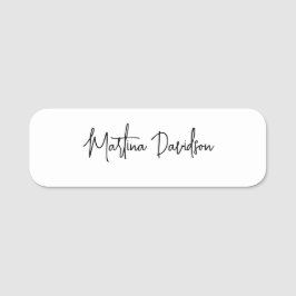 Moderne Minimalistische Schlichte Kreativkalligrap Namensschild