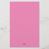 Moderne Minimalistische Schlichte rosa Kreativkall Briefpapier (Rückseite)