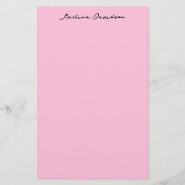 Moderne Minimalistische Schlichte rosa Kreativkall Briefpapier
