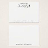 Moderne Minimalistische Schmuckkarte (Vorne & Hinten)
