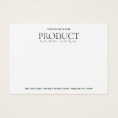 Moderne Minimalistische Schmuckkarte (Vorderseite)