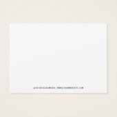 Moderne Minimalistische Schmuckkarte (Rückseite)