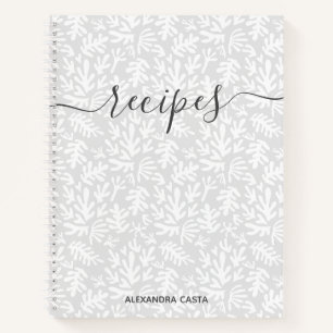 Moderne minimalistische Schrift Botanisches benutz Notizblock