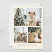 Moderne Minimalistische Schrift Frohe Weihnachten (Rückseite)