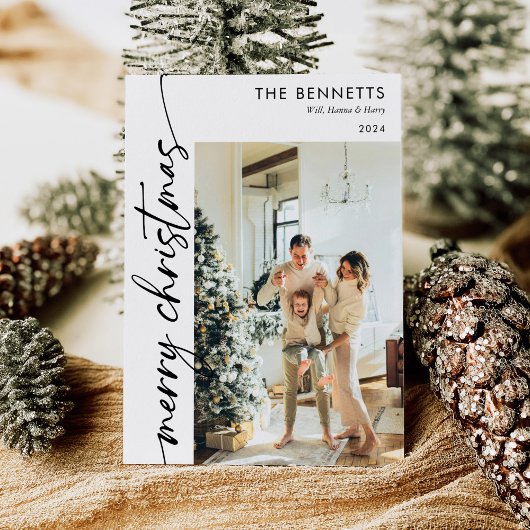 Moderne Minimalistische Schrift Frohe Weihnachten 