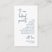 Moderne Minimalistische Schrift, Hochzeit Danke Begleitkarte (Vorderseite)