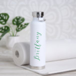Moderne Minimalistische Schrift Personalisiert Trinkflasche<br><div class="desc">Gib einem Freund diese Personalisierte moderne Minimalistische Wasserflasche! Perfekt,  um unterwegs zu sein! Verschiedene Farboptionen sind verfügbar.</div>