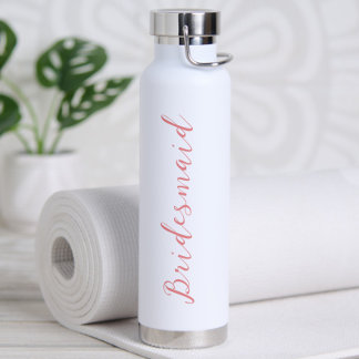 Moderne minimalistische Schrift personalisierte Br Trinkflasche