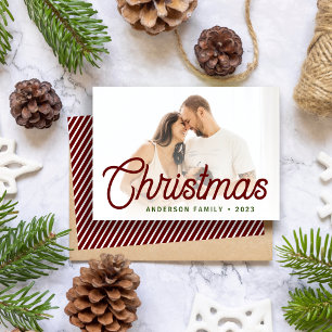 Moderne minimalistische Schrift Weihnachten Famili