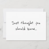 Moderne Minimalistische Schwangerschaftsankündigun Ankündigung (Vorderseite)