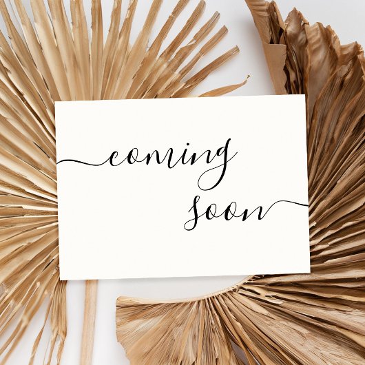 Moderne Minimalistische Schwangerschaftsankündigun Ankündigung