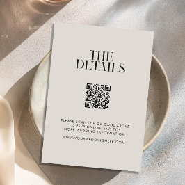 Moderne Minimalistische Schwarz-Elfenbeinchic-Hoch Begleitkarte