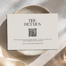 Moderne Minimalistische Schwarz-Elfenbeinchic-Hoch Begleitkarte