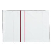 Moderne Minimalistische Schwarz-Grau-Linien Kissenbezug (Rückseite-Rechts)